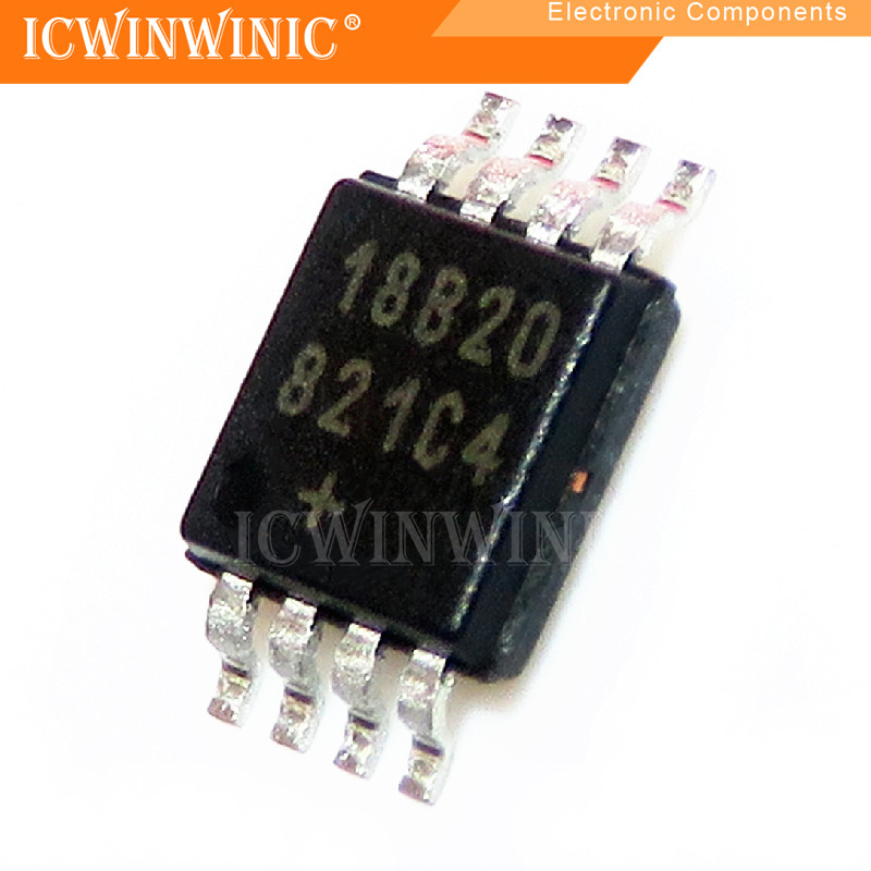 5 ชิ้น DS18B20U DS18B20 MSSOP-8 IC วงจรรวม