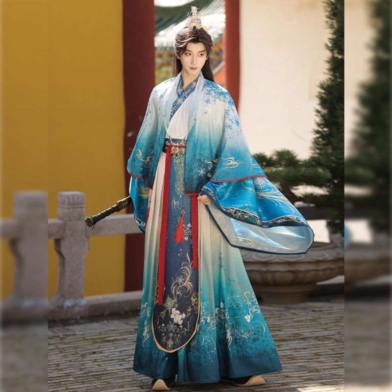 Recovery Hanfu ผู้ชาย Xuanyue Luoshen Fu ปรับปรุง Wei Jin North ราชวงศ์ใต้สไตล์พระเจ้า Han องค์ประกอบฤดูร้อนสไตล์ใหม่ Y26627371