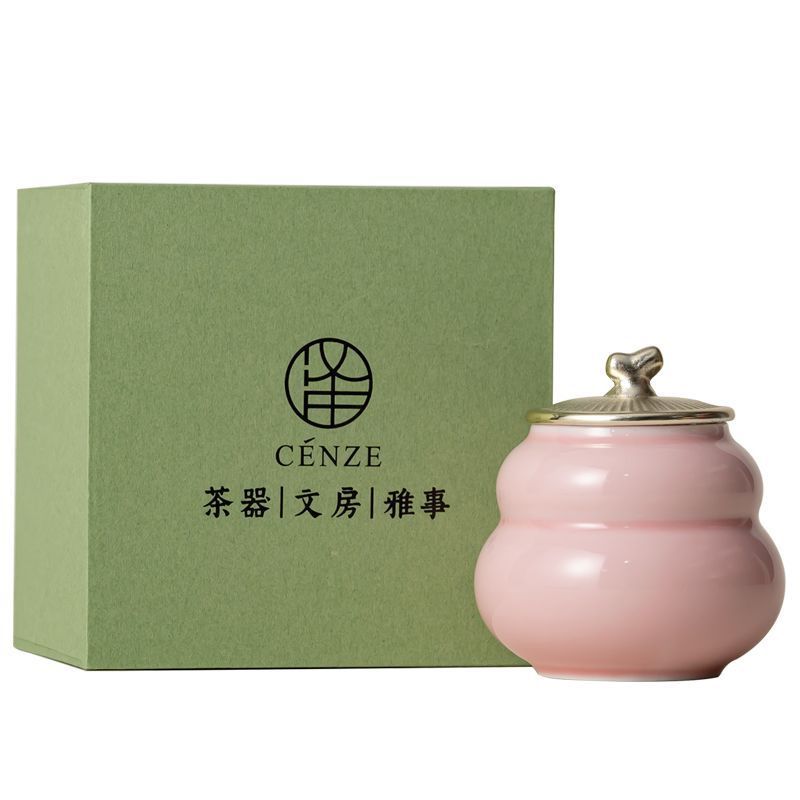 Gourd Tea Pot เซรามิค Airtight Pot Puer Moisture-Proof Storage Storage Tea Box ใช้ Wake Up Tea Pot