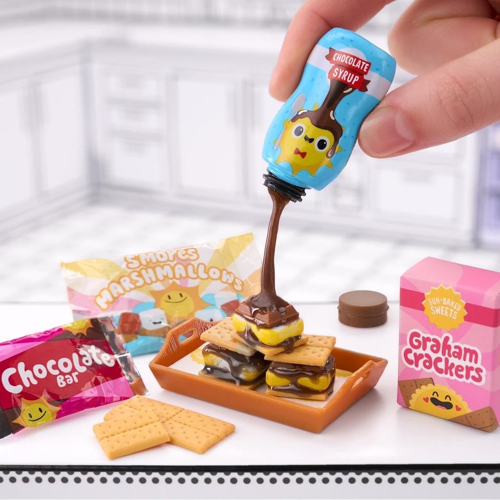 Miniverse Make It Mini Food Cafe Series 3 Mystery Blind Ball DIY Resin Craft Kit Over 100 Mini ส่วนผ
