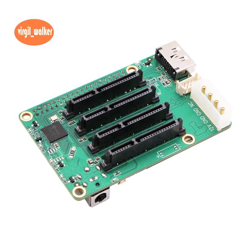 หมวก SATA, หมวกดิสก์ SATA ได้ถึง 5X สําหรับ 5 และ Rock Pi SBCs,เซิร์ฟเวอร์ NAS ขนาดเล็ก, คอมพิวเตอร์