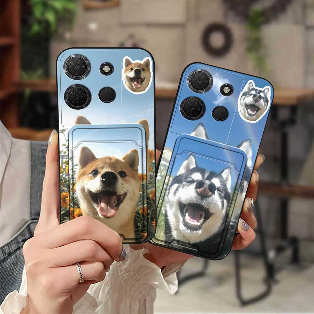 การ์ดกระเป๋าทนทานเคสโทรศัพท์สําหรับ TCL 503/T442M/T442A/T442J การ์ดแขนปกหลังการ์ตูน Dirt-proof ฝาครอ