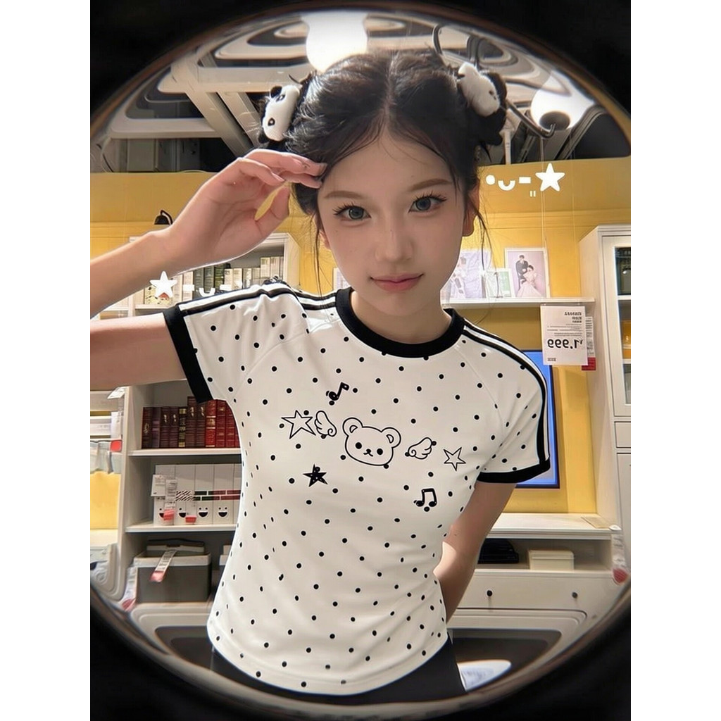 230g 92% Cotton 8% Spandex สามบาร์รอบคอการพิมพ์ + ปลอกคอ + Ironing Live Quality