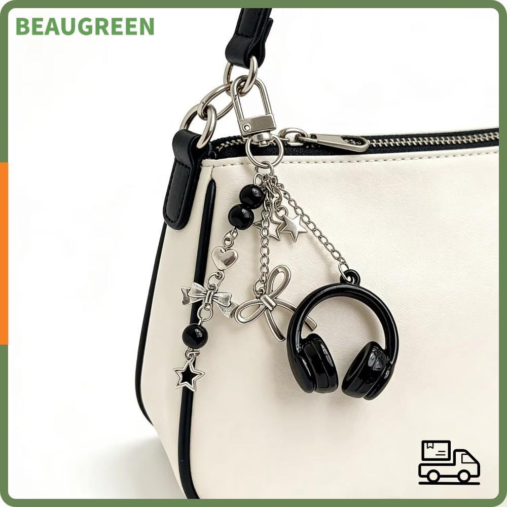 BEAUGREEN หูฟัง Charms, ตกแต่งกระเป๋าแขวนหูฟังเพลง, สายคล้องโทรศัพท์ Y2K