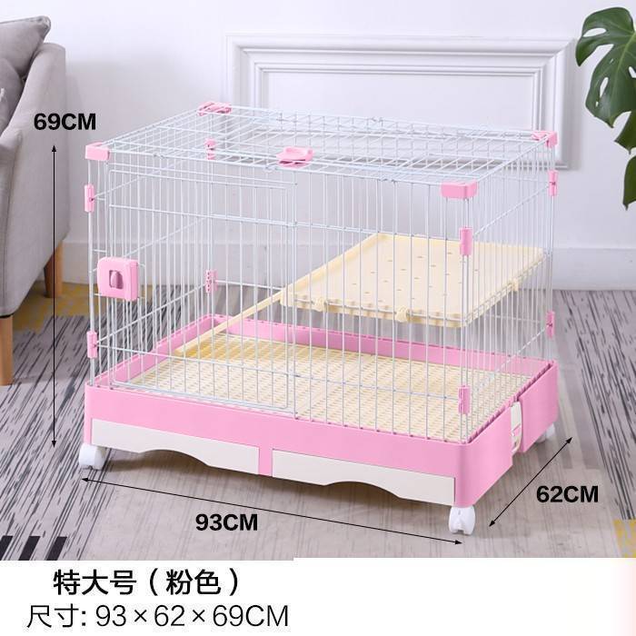 Rabbit cage indoor rabbit cage Extra-large pet villa for rabbits Guinea pig and cat breeding cage