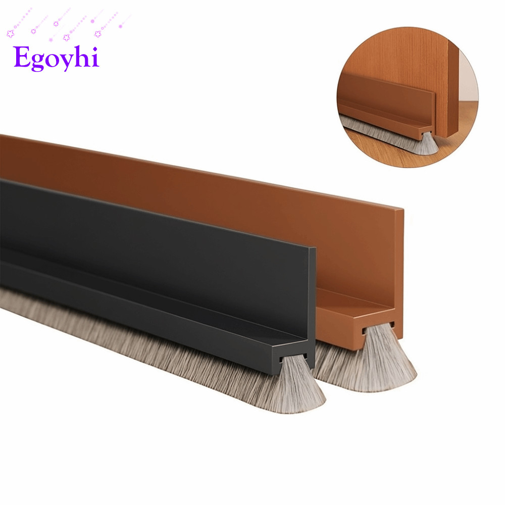 EGOYHI แปรงซีลประตู, PVC แปรงออกแบบประตู Draft Stopper, Professional 100 ซม.กันเสียง Self กาว Weather Stripping ห้องนั่งเล่น