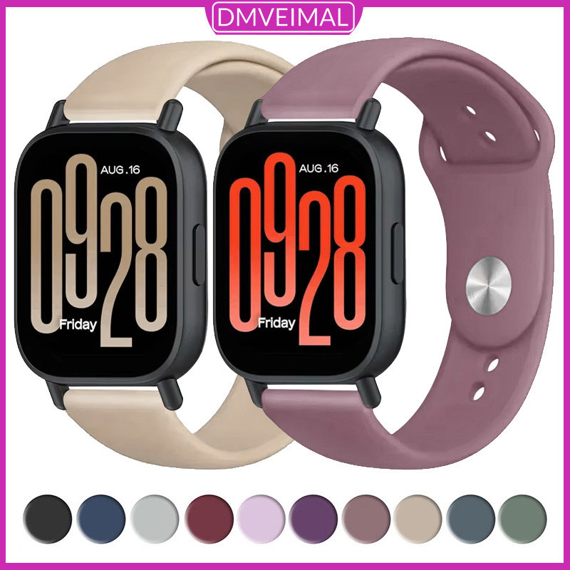 สายซิลิโคน 20 มม. 22 มม. for Redmi Watch 5 Active/5 Lite/Samsung Galaxy Watch/Huawei/Amazfit Bip 6/Garmin/Xiaomi Watch