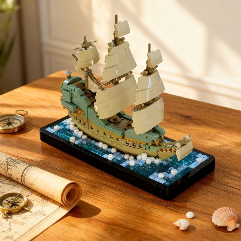 Pirates of the Caribbean Flying Dutchman Ghost Ship รุ่น MOC-239320อิฐสูงประกอบอาคารบล็อกของเล่น