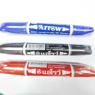 ARROW แอโรว์ ปากกาเคมี 2หัว สีเดียว แอโรว์ จำนวน 1 ด้าม