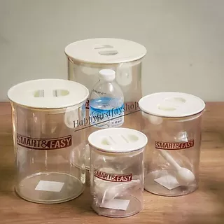 กระปุก เก็บ กาแฟ นมผง ใบชา ทรงกลม มีให้เลือก4ขนาด PN3304L-3301L