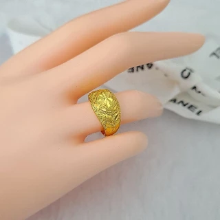 แหวนหุ้มทอง 96.5 สีทองสุก สวย เหมือนแท้100%