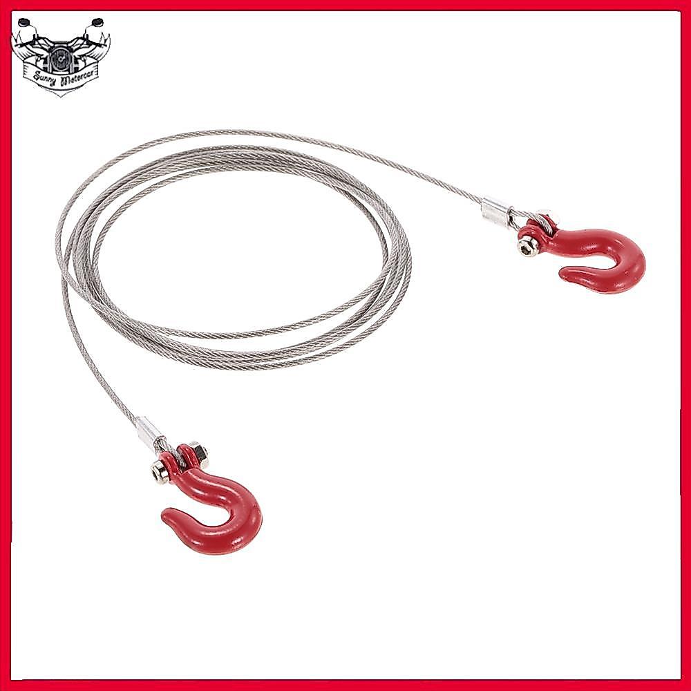 Sunnyhousess Sunnyhousess 1/10 RC Trailer Hook Tow Chain Shackle สำหรับ Axial SCX10 TF2 Crawler Part