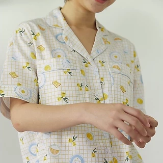 ชุดนอน sliptosleep - Breakfast Shorts Set