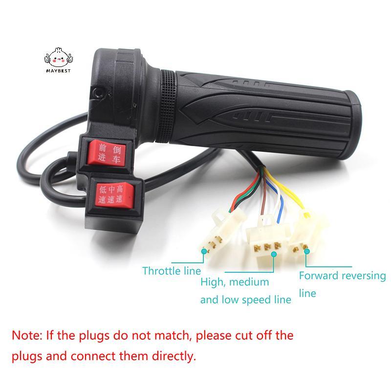 {maybest} Ebike Twist Throttle Controller With Push Forward And Reverse Botton Electric Bike Throttl