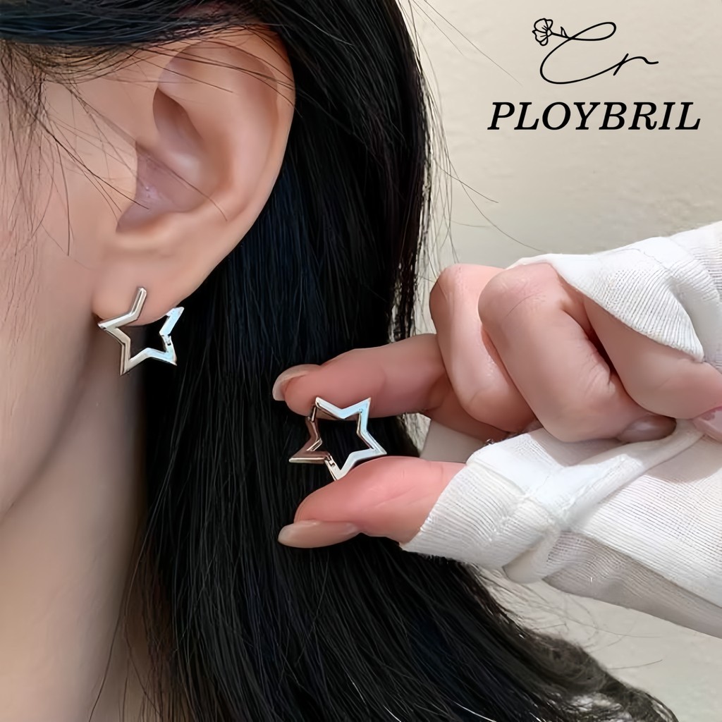 PLOYBRIL S925 เงินสเตอร์ลิงเจาะหู Star รูปที่ 3