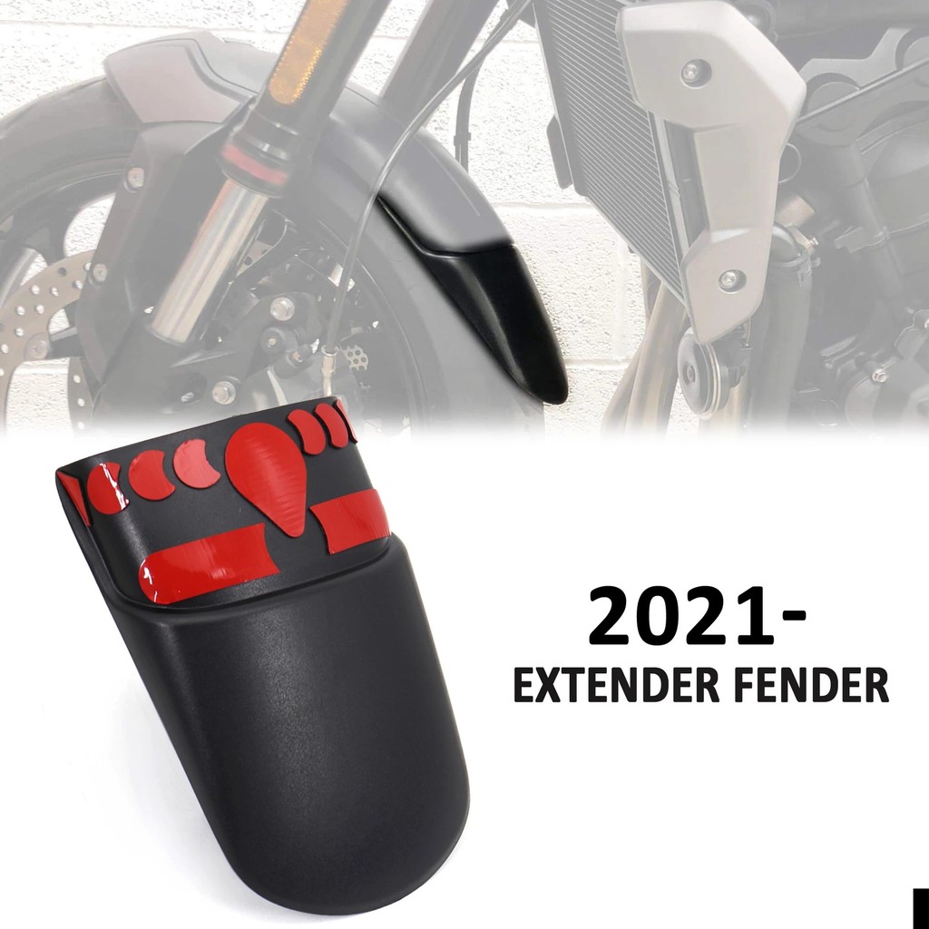 เหมาะสําหรับ Trident Trident Trident 660 2021 ดัดแปลงด้านหน้าด้านหลัง Mudguard Extension