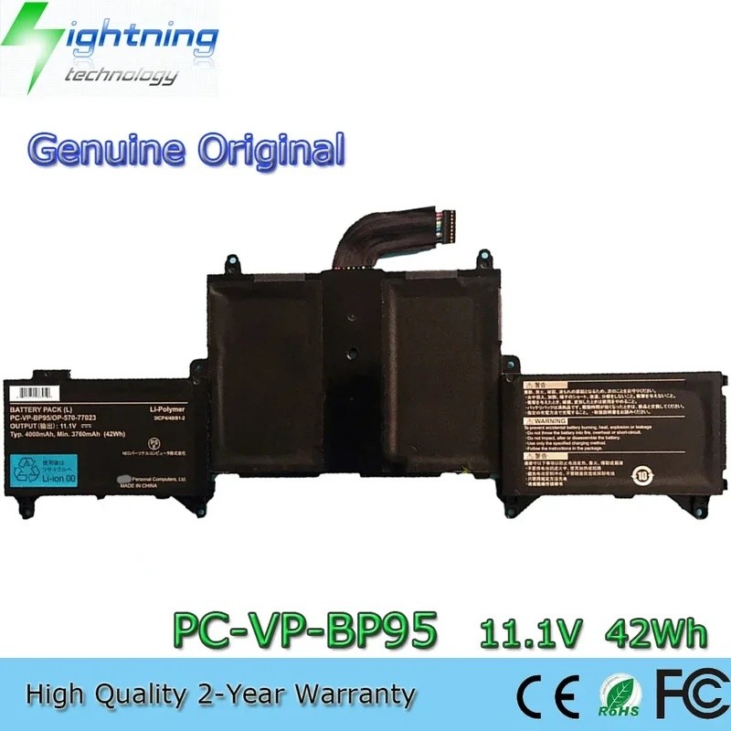 ใหม่ PC-VP-BP95 11.1V 42Wh แบตเตอรี่แล็ปท็อปสําหรับ NEC LaVie Z LZ650 LZ750 OP-570-77023 3ICP4/49/81