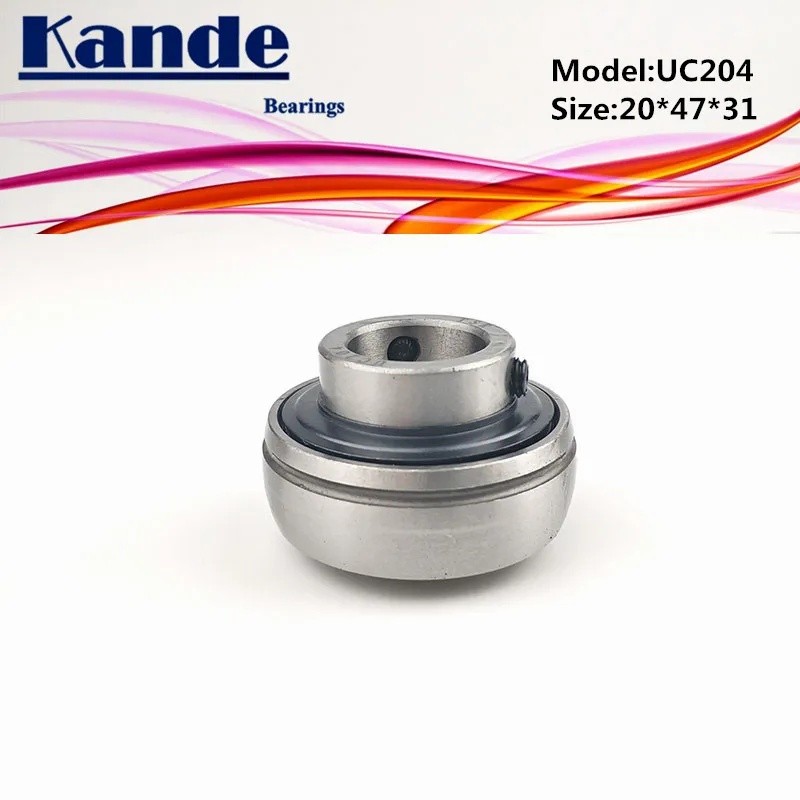 Kande แบริ่ง 1 ชิ้น UC 204 20*47*31 มิลลิเมตร / 1 ชิ้น UC204-12 ID: 3/4" ในหมอนบล็อกแบริ่ง UC204 UC 