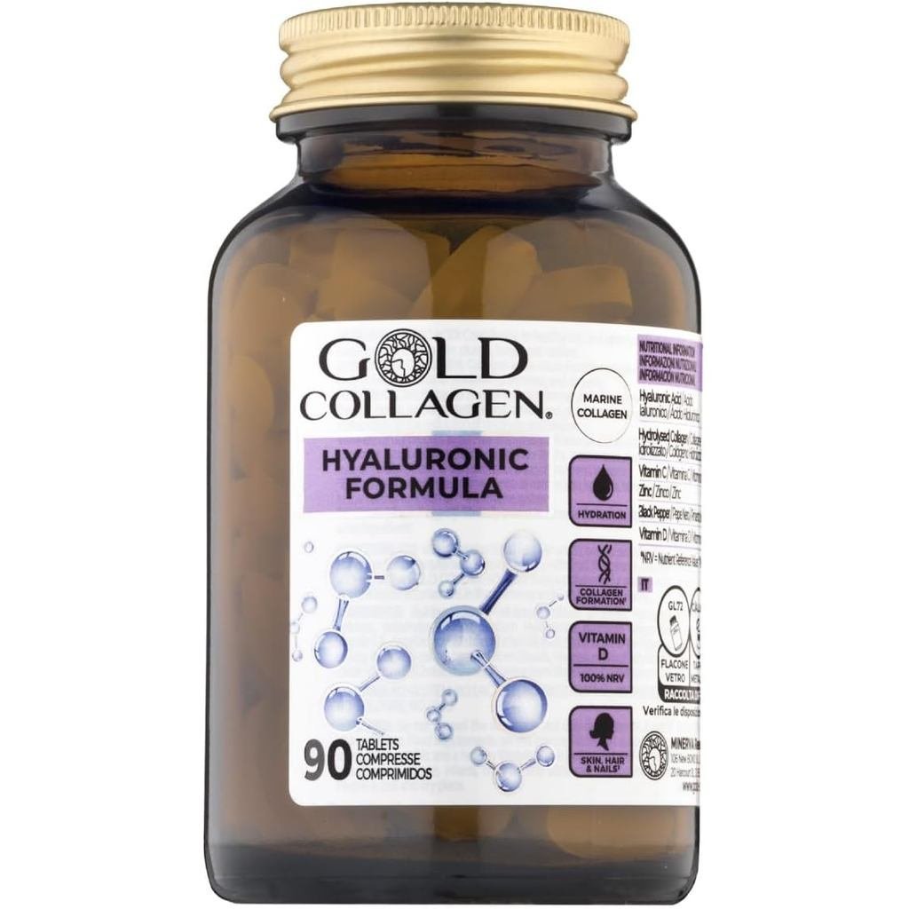 COLLAGEN สูตรไฮยาลูโรนิคคอลลาเจนsสําหรับผู้หญิงปรับปรุงด้วยDCกรดไฮยาลูโรนิกและสังกะสี90เม็ดคอลลาเจนเ