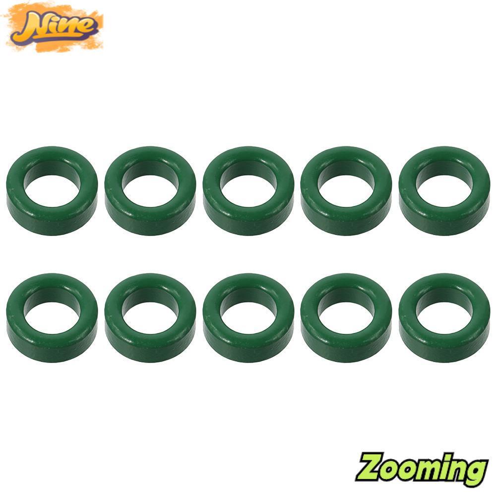 ZOOMING Toroid Ferrite Core, Ferrite Chokes Ring Power Transformer, Metal Restraining Interfal Green