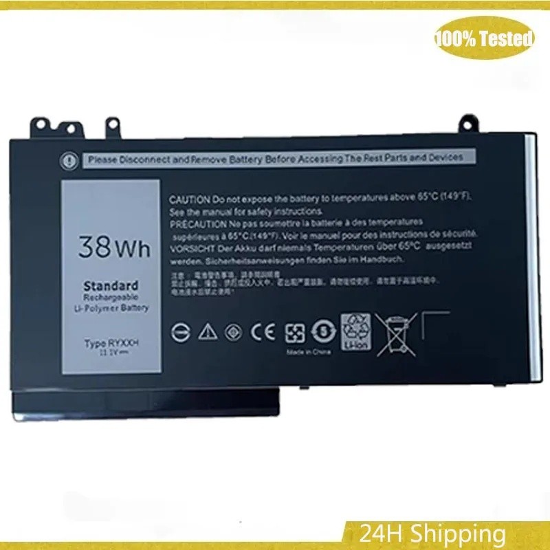 RYXXH แบตเตอรี่แล็ปท็อปสําหรับ Dell Latitude 12 5000 E5250 P25S001 E5450 E5550 3150 P21T001 3160 โน้