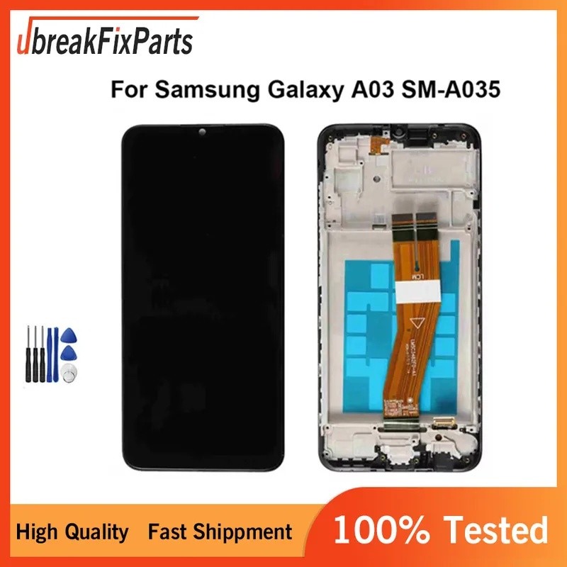6.5 "LCD สําหรับ Samsung Galaxy A03 A035 จอแสดงผล LCD Touch Screen Digitizer SM-A035F/DS A035M A035F