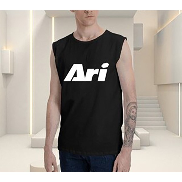 Ari Football Simple Casual Round Neck Neutral Sports vest Ari Football Pattern Printed Adult Cotton 