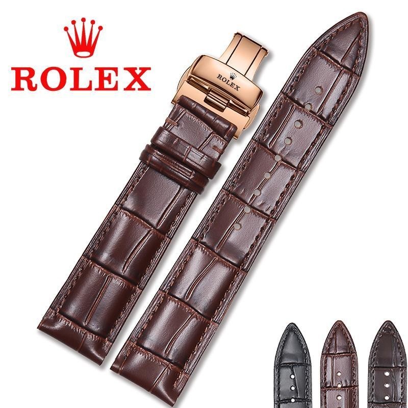 7/24 ✈ ในสต็อกเหมาะสําหรับสายหนัง Rolex Substitute Rolex Green Submariner Explorer Traveler 16 20M