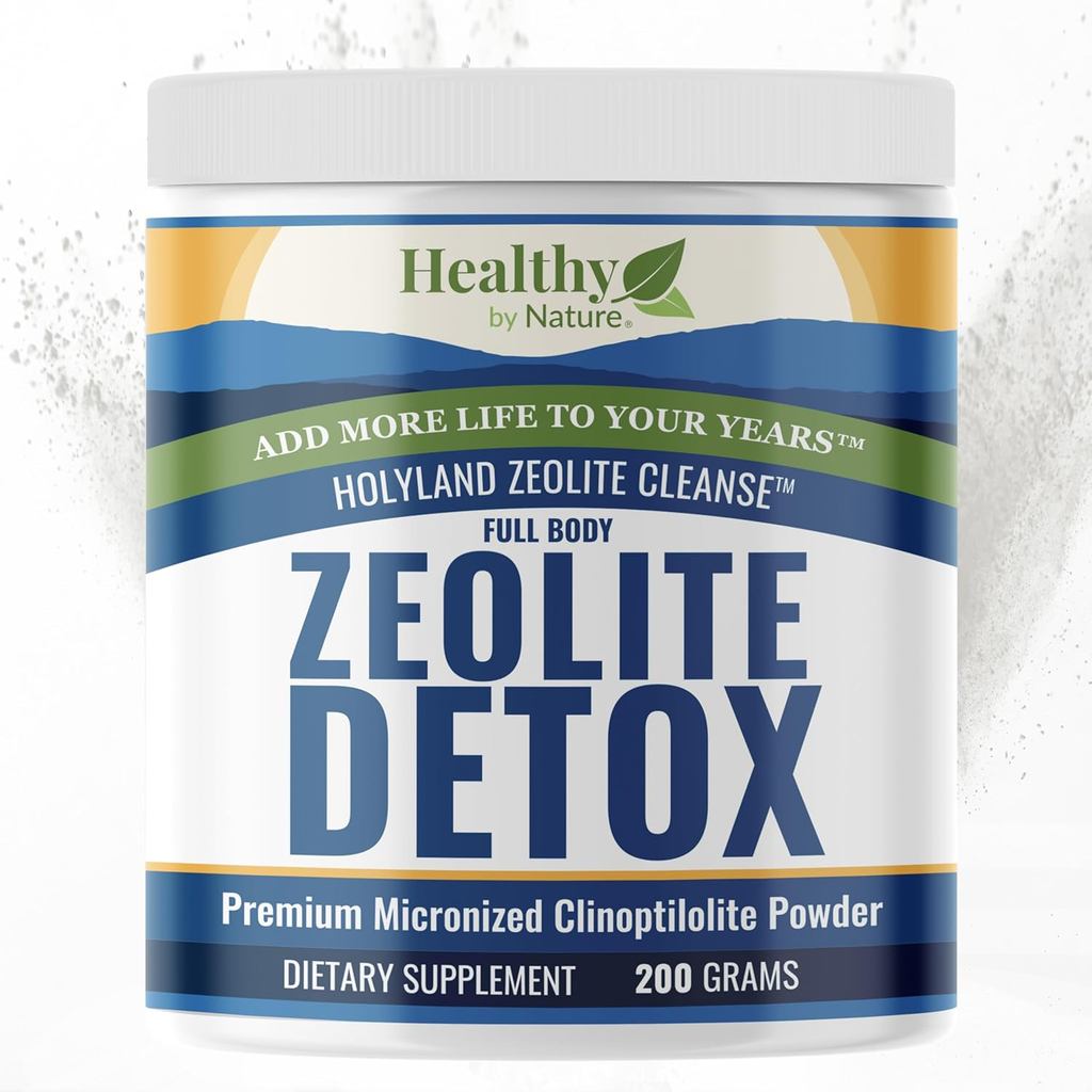 HolyLand Zeolite Cleanse - ผงดีท็อกซ์ Zeolite (1.005oz 200 กรัม) - Clinoptilolite Natural Activated 