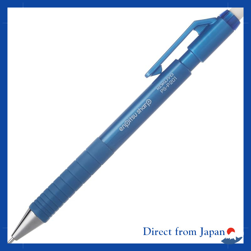 KOKUYO 1.3mm Mechanical Pencil Blue PS-P201B-1P, Size: H143 x W11 x D16mm, Weight: 15g