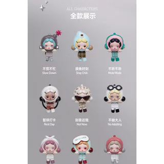 POPMART SKULLPANDA POP ATTACH Off Mode Blind Box Gift หุ่นน่ารัก ของขวัญวันเกิด ICE6