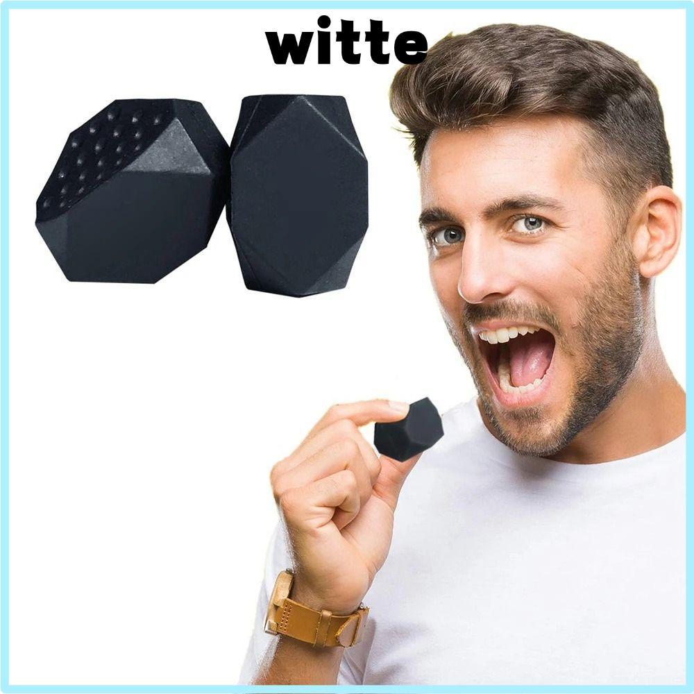 WITTE Jaw Exerciser, แบบพกพา Anti-stress Redefine Jawline Trainer, Facial Trainer 40/50/60Lbs Face F