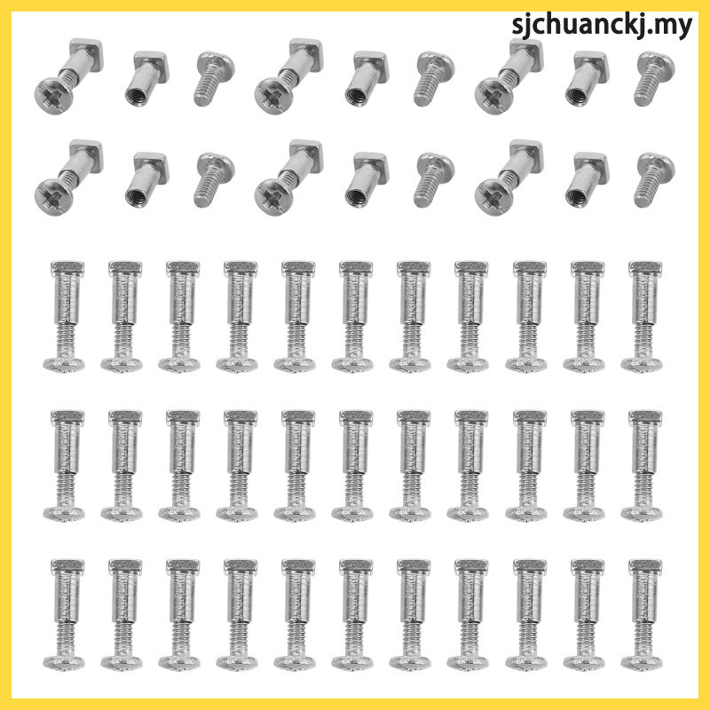 60 ชิ้นแว่นตากันแดด Eye Repair สกรูแว่นตา Fixing Kit 0.37X0.20X0.20 ซม.เงิน