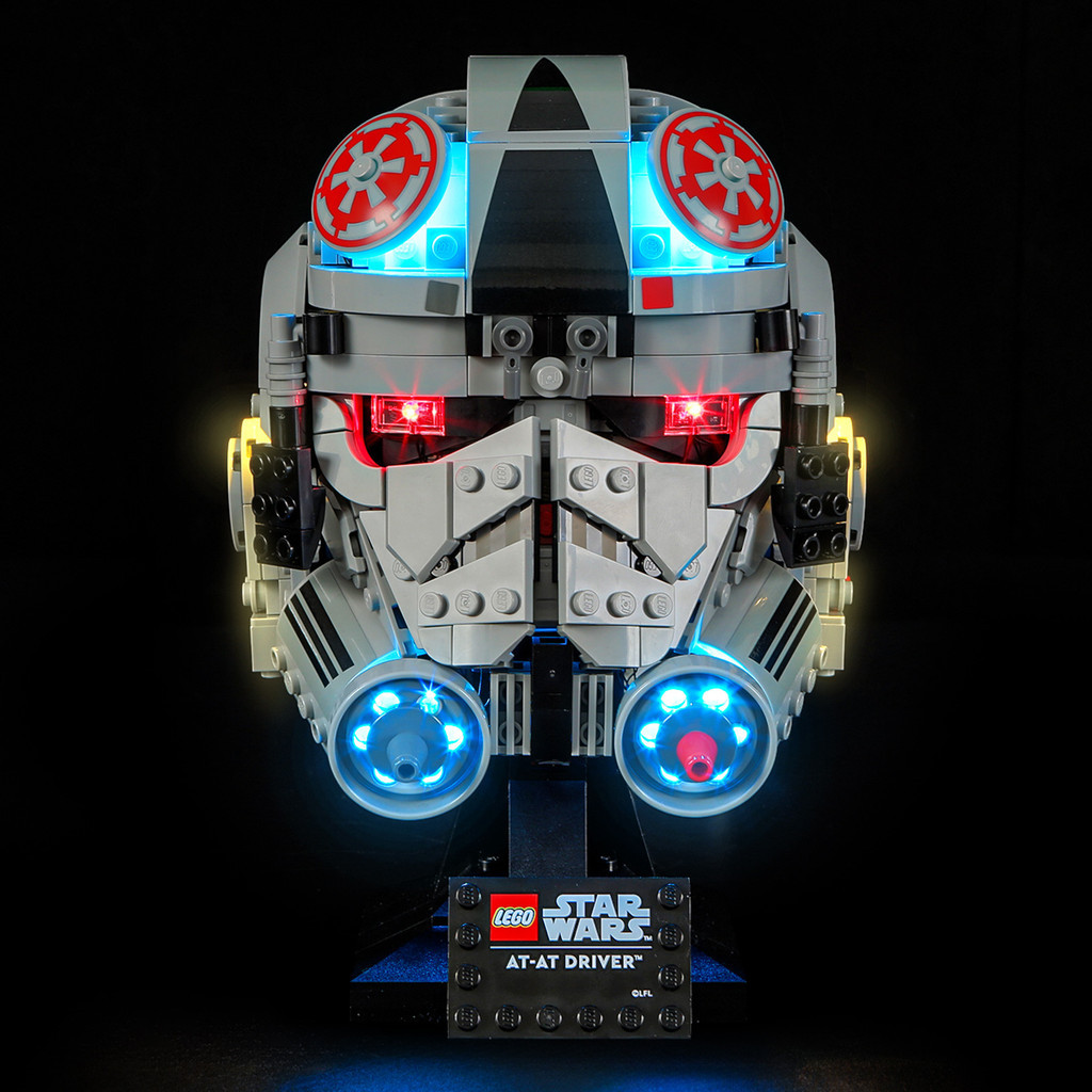YB Lego Star Wars 75429 AT-AT Driver Helmet Building Block ไฟ LED ของเล่นรุ่นแสง
