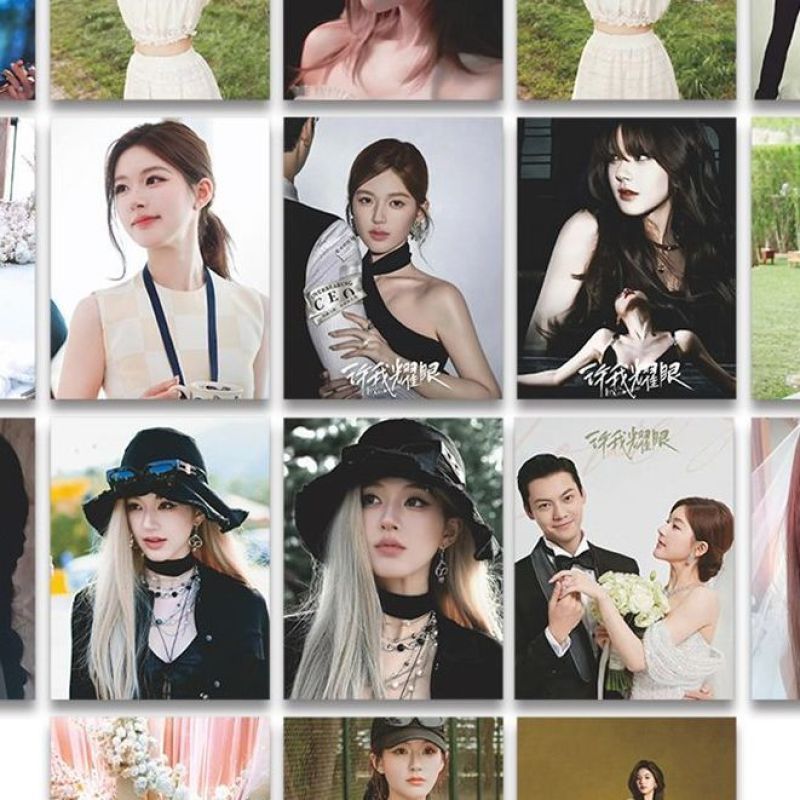 X Xu Me Dazzling ins ฟิล์มโพลารอยด์ดาวประสิทธิภาพสูงที่สวยงาม Zhao Lusi Xu Yan ออกจากแผนที่พระเจ้าวง