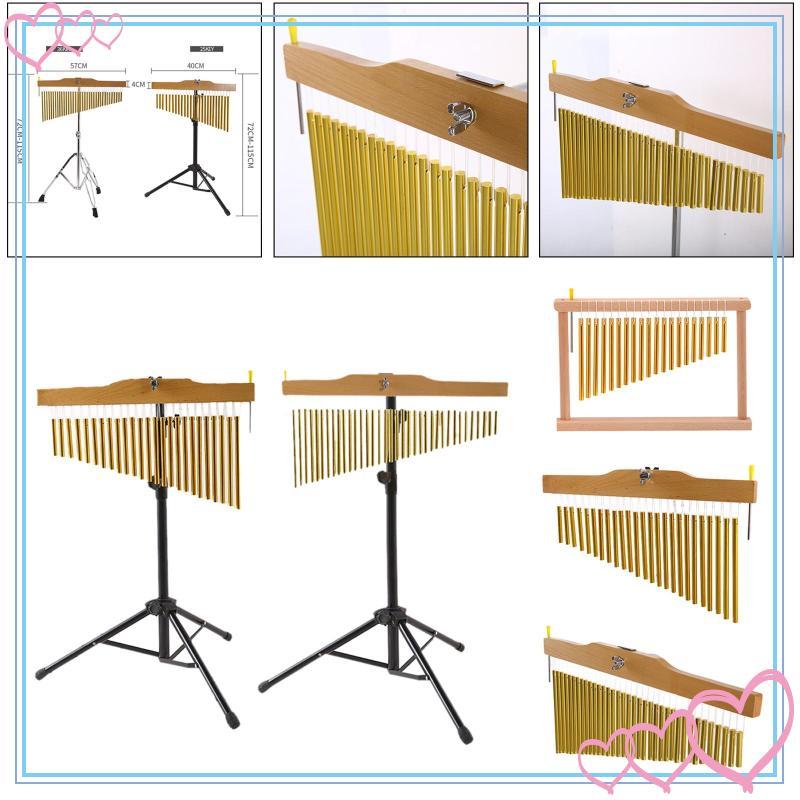 [meteor2] Golden Bar CHIME Aluminium Wood Chime Bar Set Musical Percussion Wind Chimes Instrument fo