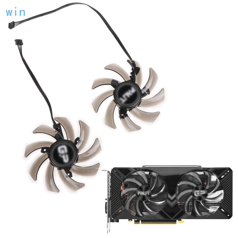 Win 2 ชิ้น 85 มม.GA91S2U 4Pin กราฟิกการ์ดพัดลมระบายความร้อนสําหรับ PALiT สําหรับ PNY GTX 1660 TI Sup