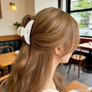 ตัวหนีบผมทรงคล้องกระดูกปลาฉลาม สไตล์เรโทรใหม่ มีความหลากหลายและหรูหรา สำหรับการทำทรงผมด้านหลังศีรษะของผู้หญิง