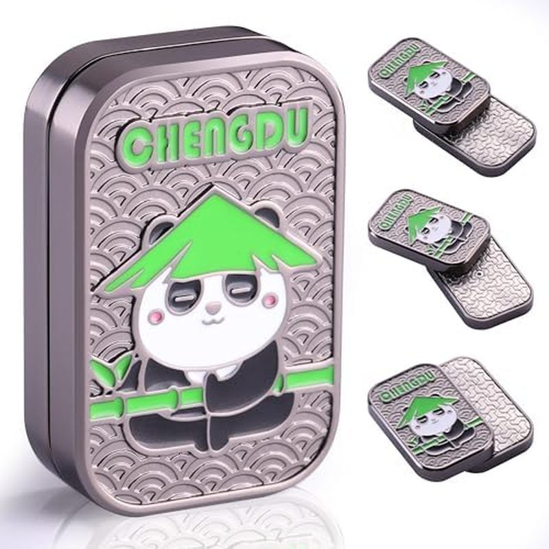Fidget Slider Fidget ของเล่นผู้ใหญ่โลหะ Fidget Slider แม่เหล็ก EDC Haptic ของเล่นสําหรับผู้ใหญ่ (สีด