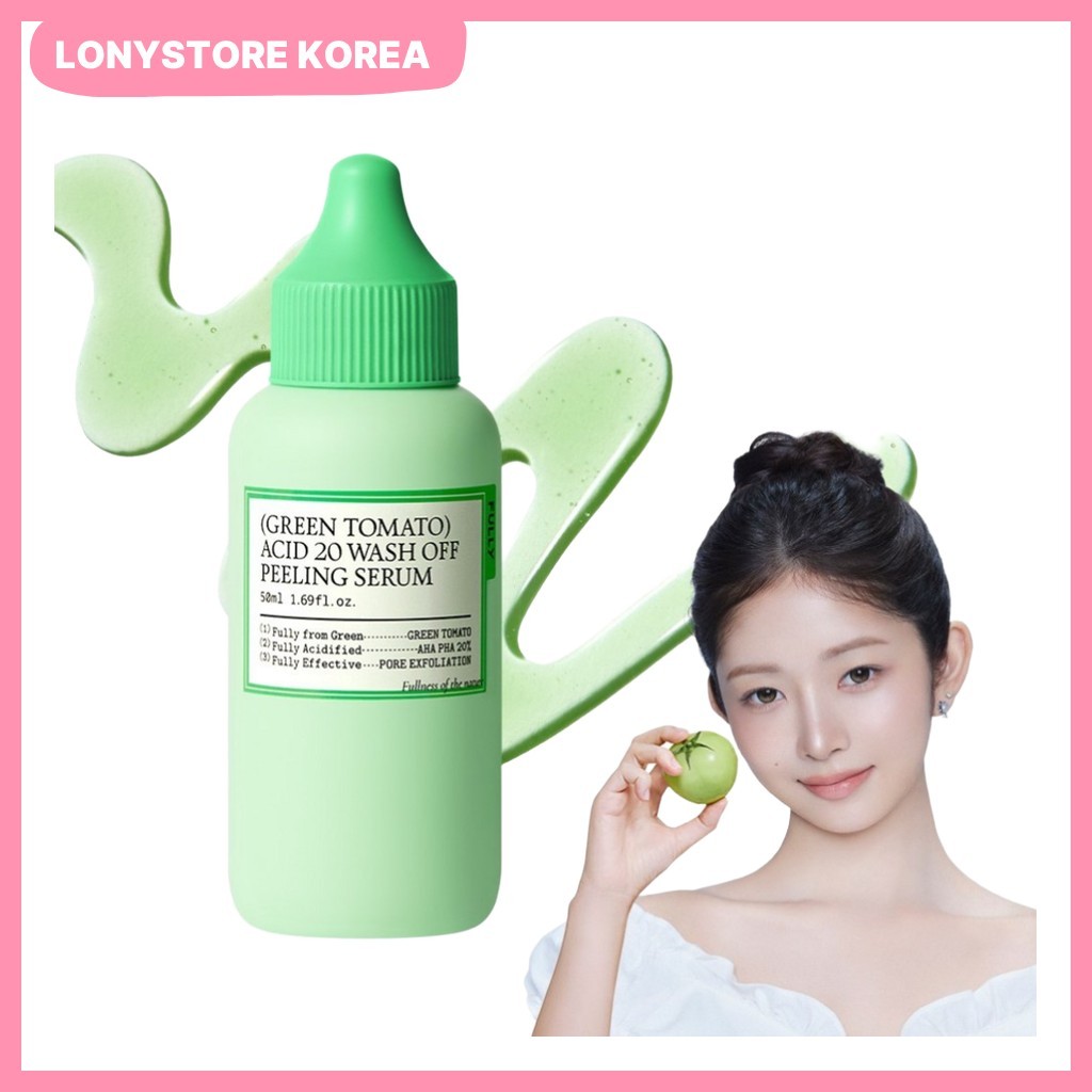 [fully] Green Tomato Acid 20 Wash Off Peeling Serum, 50ml, 1pc / Korean Peeling Serum by LONYSTORE