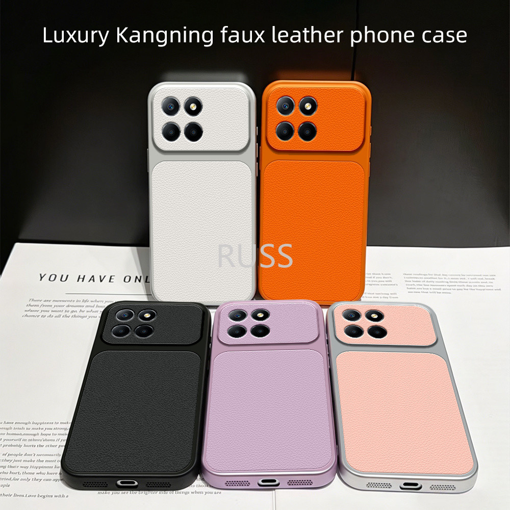 หรูหราลิ้นจี่หนังกันกระแทกเคสโทรศัพท์สําหรับ Honor X8 X6 X6S Honor 70 Lite ทันทีเปิดกันชนคลุมทั้งหมด