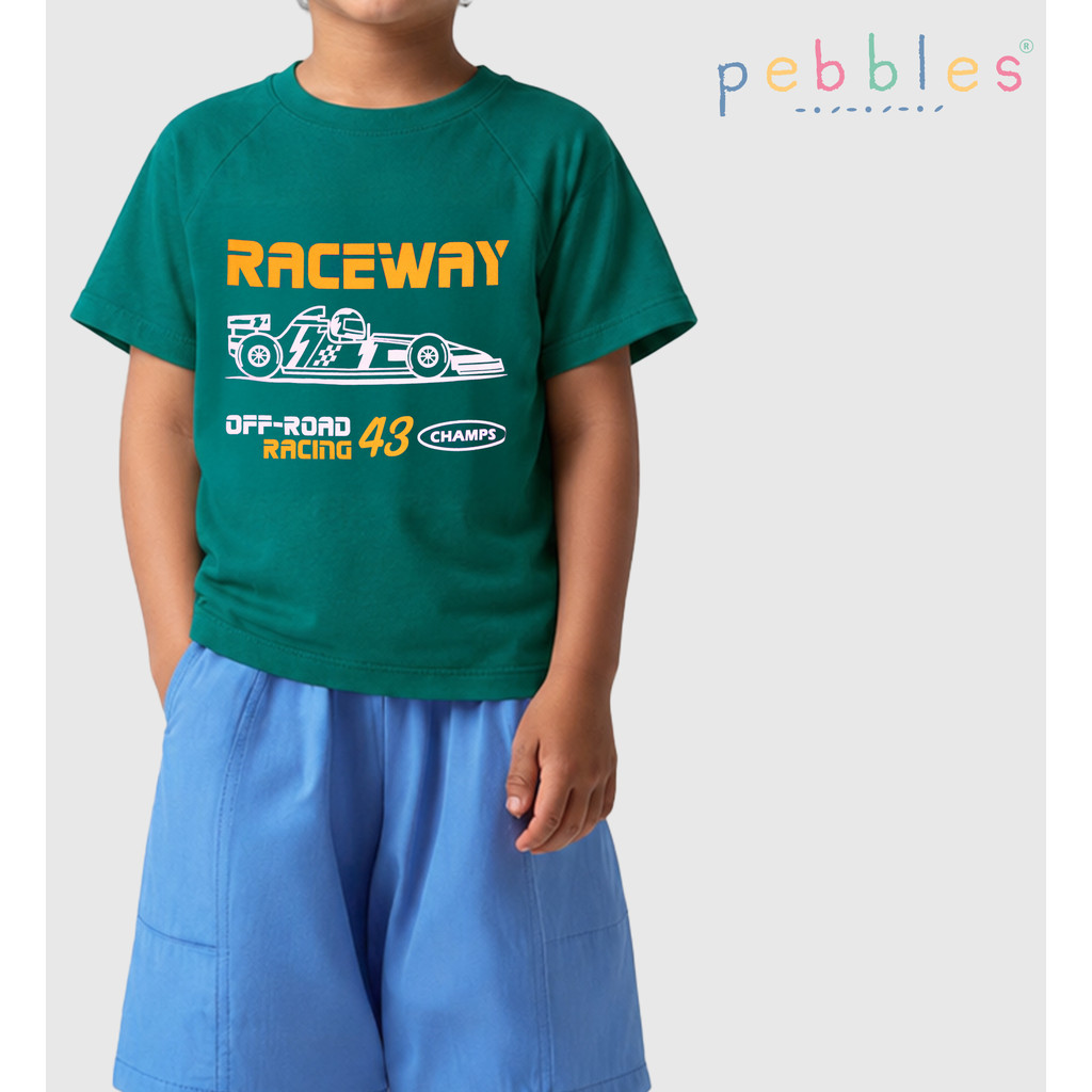 FOS x PEBBLES BOYS GRAPHIC TEES RACING SERIES (TEA)