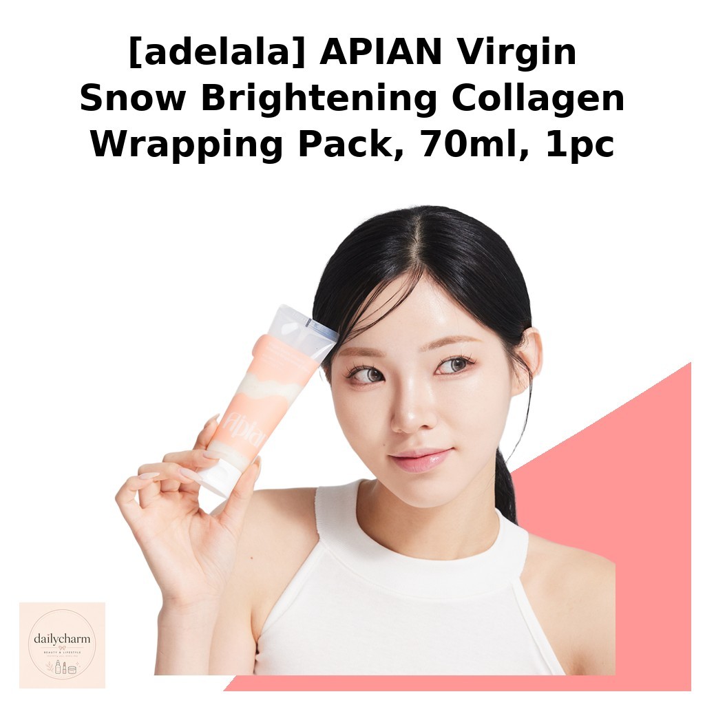 [adelala] APIAN Virgin Snow Brightening Collagen Wraping Pack, 70ml, 1 ชิ้น / เกาหลี Body Mask โดย d