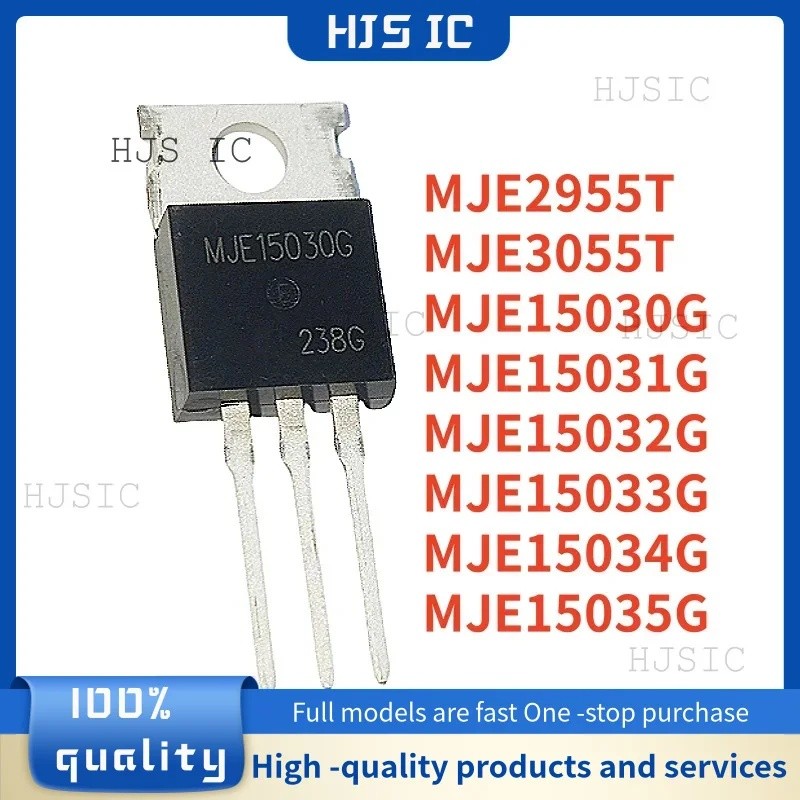 5PCS MJE3055T MJE3055 MJE2955T MJE2955 MJE15030G 15030G MJE15031G 15031G MJE15032G MJE15033G MJE1503