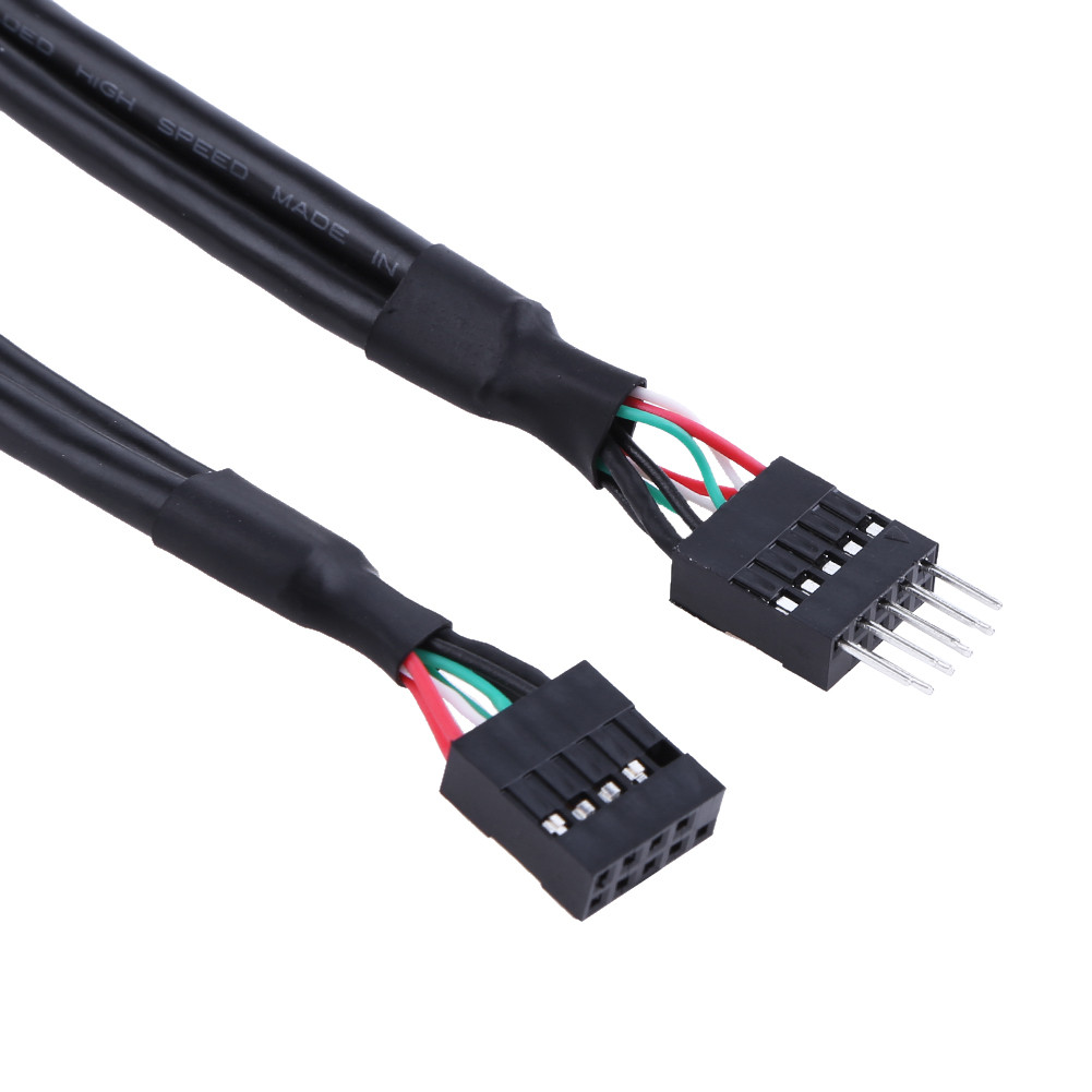 USB 2.0 9 Pin Male To 9 Pin Female Extended Cable 9pin USB Header Header Cable