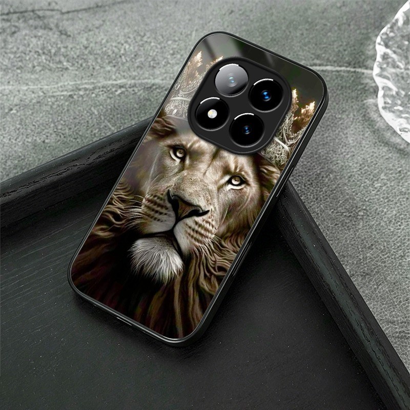 Lion King 09 เคสโทรศัพท์แก้วสําหรับ Xiaomi Redmi หมายเหตุ 11 12 13 14 15 Poco X5 X6 X7 X8 Pro 14T 15