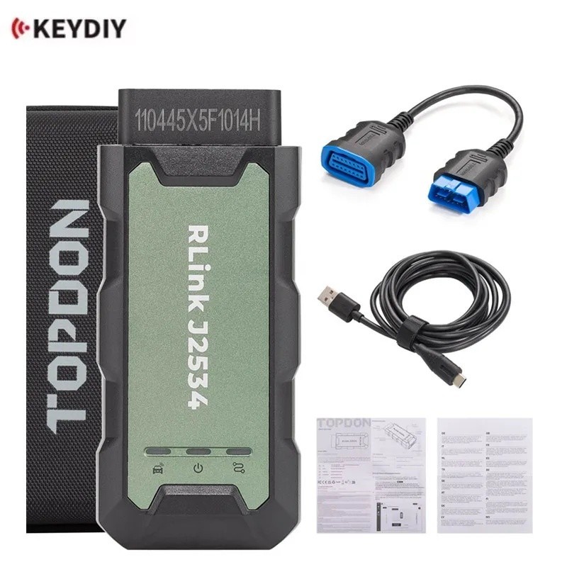 XGHA TOPDON RLink J2534 โปรแกรมเมอร์ Pass-Thru OEM Reprogramming และเครื่องมือวินิจฉัยสําหรับ D-PDU,