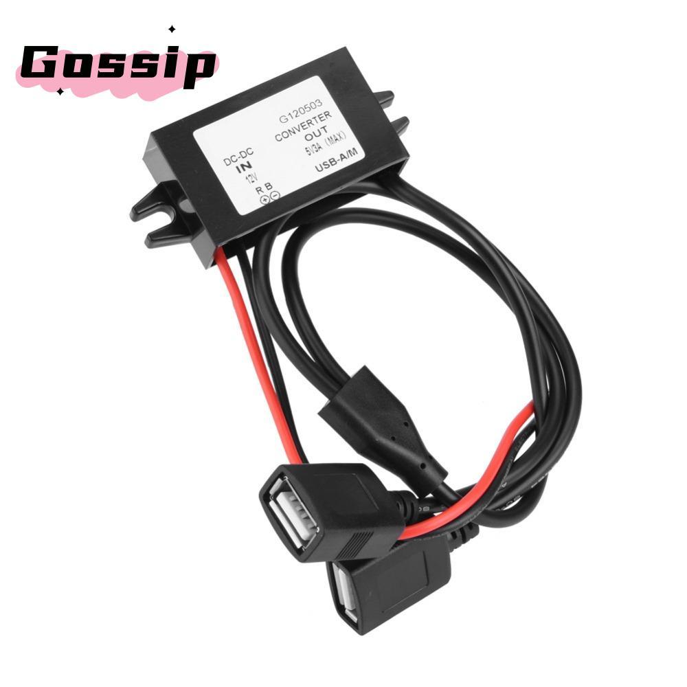 GOSSIP Step Down Converter, 15W Power 3A Output DC-DC Converter,แบบพกพา 12V to 5Vโมดูลแหล่งจ่ายไฟCar
