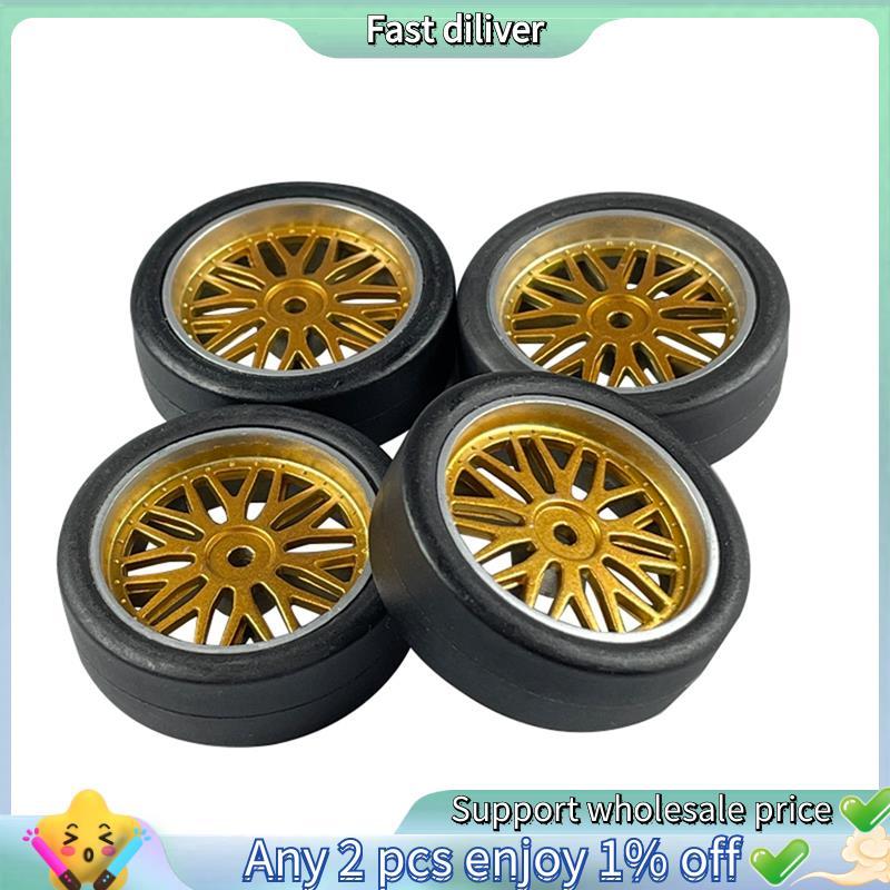 HJ-RC Drift ล้อยาง Tyre RC Drift ยางพลาสติก 32 มม.สําหรับ LDRC AE86 1/18 อะไหล่อัพเกรดอุปกรณ์เสริม