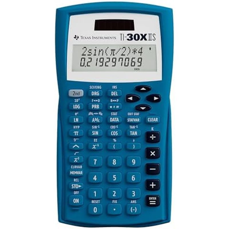 TI-30XIIS เครื่องคิดเลขวิทยาศาสตร์ สีดํา